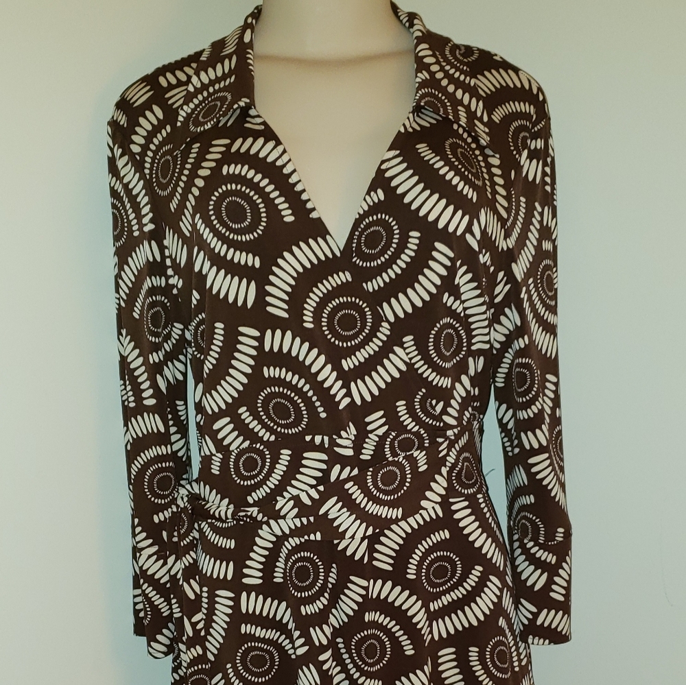 Faux wrap dress